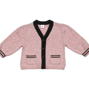 NWT EGG Baby Pink Knit Infant Cardigan 6-12 months